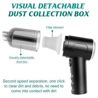 3-in-1 Air Duster & Vacuum Cleaner – Wireless & Powerful
