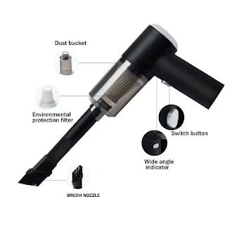 3-in-1 Air Duster & Vacuum Cleaner – Wireless & Powerful